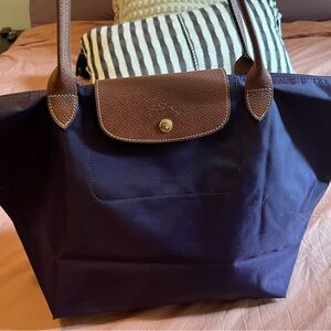 Purple Longchamp Tote